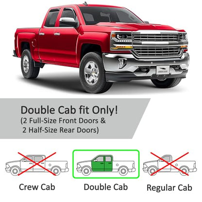 in Channel Extra Durable Rain Guards for Trucks Chevrolet