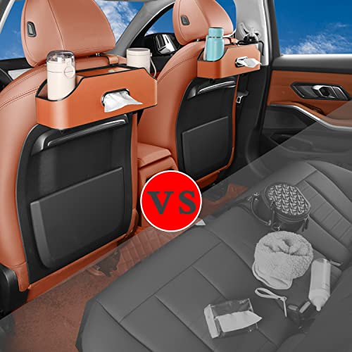 Car Back Seat Organizer with 2 Cup Holders (22.9281 Ounce)