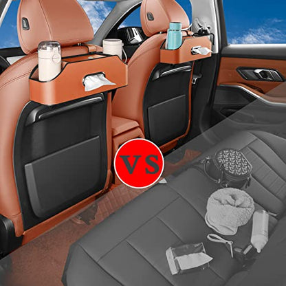 Car Back Seat Organizer with 2 Cup Holders (22.9281 Ounce)