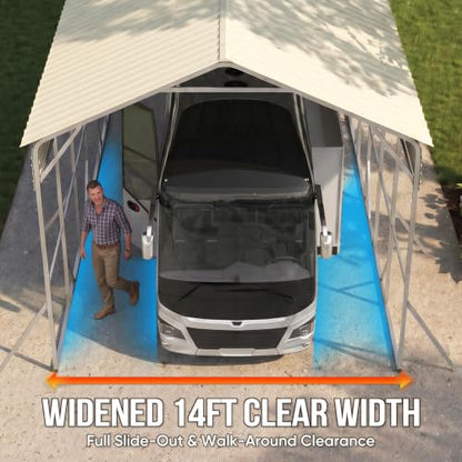 14x35x15 FT RV Metal Carport