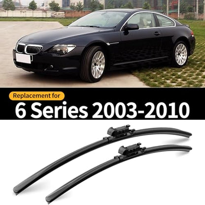 Front Windshield Wipers for BMW 6 Series 2003