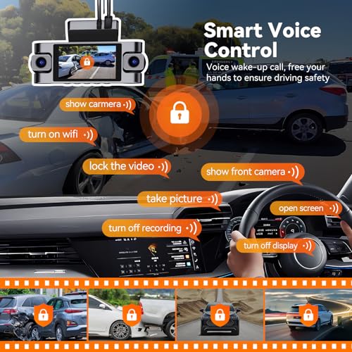 4K 360° Dash Cam for Cars