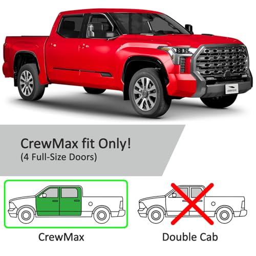 in Channel Extra Durable Rain Guards for Toyota Tundra 2022 (4 Count)