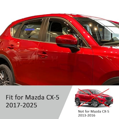 in Channel Extra Durable Rain Guards for Mazda CX