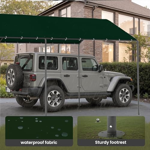 Carport 10x20 FT Heavy Duty Carport Canopy Tent Waterproof