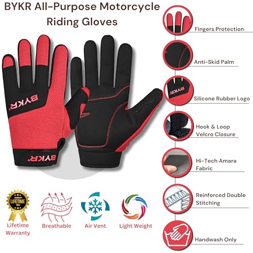 All Weather Motorcycle Gloves for Men & Women