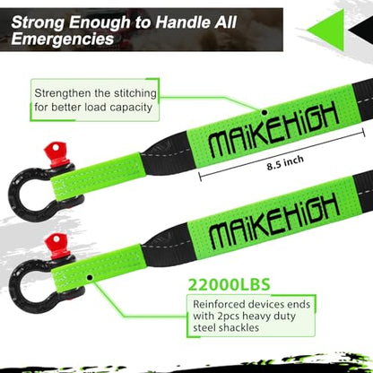 Tow Strap Heavy Duty with Hooks (2 Count)