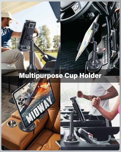 Sturdy Cup Holder Tablet Mount for Car