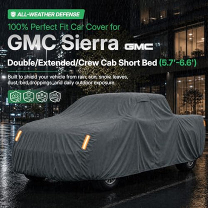 Waterproof Heavy Duty Truck Cover Custom Fit Sierra 1500 2002