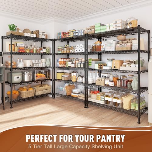 63" H 5 Tier Heavy Duty Storage Shelves