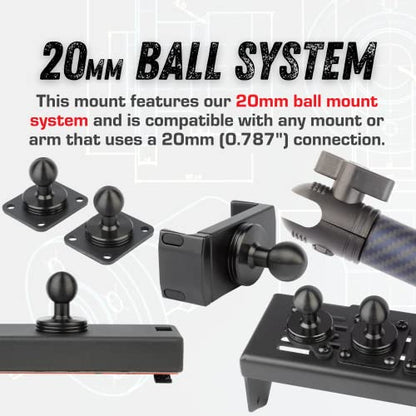 RubiGrid Dash Mount Platform Phone Holder for 2018
