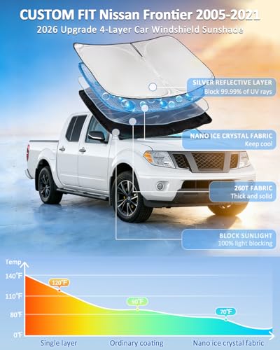 Windshield Sunshade for Nissan Frontier 2005