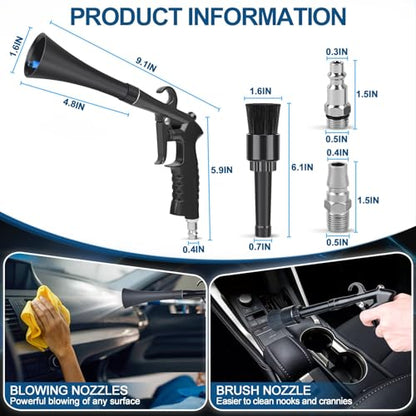 Car Cleaning Gun Detailing Interior Dryer Air Blow Gun