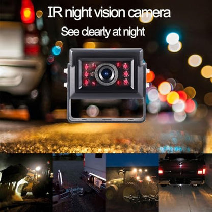 AHD 1080P 9" Wired Monitor Rear View Reverse Backup Night Vision Camera System