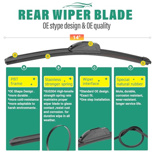 Windshield Wiper Blades Replacement for Honda Civic Hatchback
