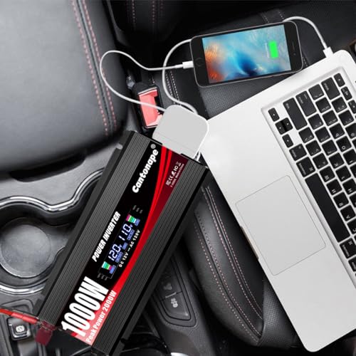 1000W Car Power Inverter DC 12V to 110V