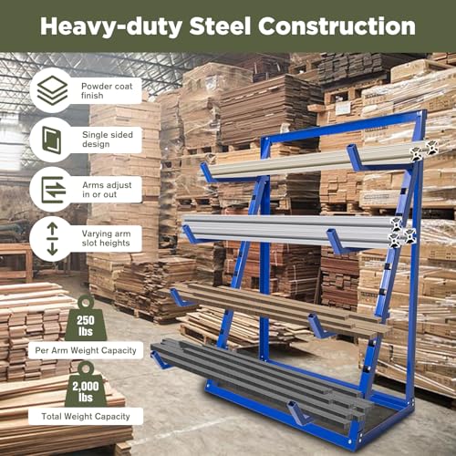 4 Tier Steel Horizontal Storage Rack (32000 Ounce)