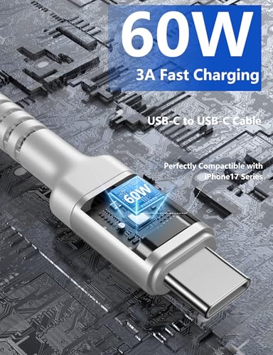 USB C to C Cable 3A Fast Charging [2 Pack