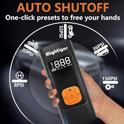 Tire Inflator Portable Air Compressor Cordless Automatic Air Pump