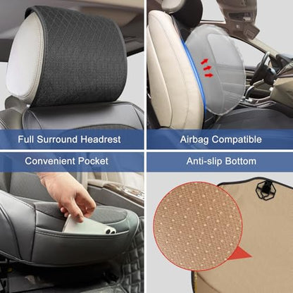 1 Pack Black Ventilated Cooling Mesh Car Seat Covers