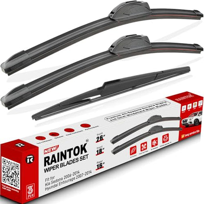 3 Pack Windshield Wiper Blades Replacement for Kia Sedona 2006