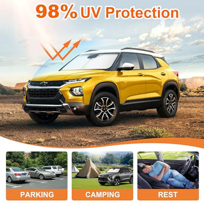 Foldable Front Windshield Sunshade fit for Chevrolet Trailblazer 2021