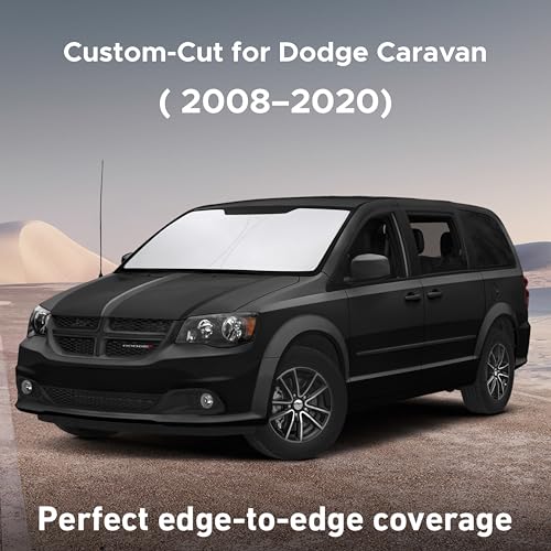 Windshield Sunshade Compatible for Dodge Caravan 2008