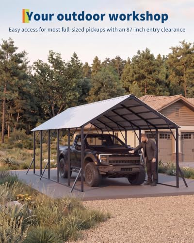 13x26x11 ft Metal Carport Kit