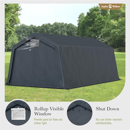 Carport Storage Shed 13x22 Portable Heavy Duty Shelter