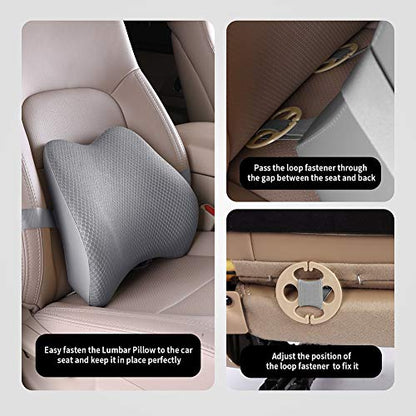 Memory Foam Lumbar Support Pillow for Car