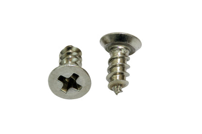 Bolt Dropper #4 x 3/8" Stainless Steel Flat Head Phillips Wood Screw, (100 pc), 18-8 (304) Stainless Steel Sheet Metal Screws - Type A Point, Plain Finish