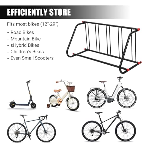 Commercial Grid Bike Rack for 5 Bikes
