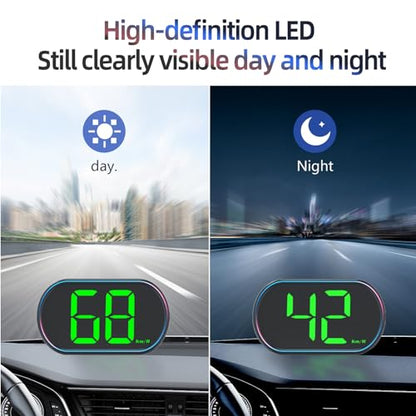 New Speedometer HUD GPS Digital Speed Meter MPH Car Head Up Display Suitable for All Cars