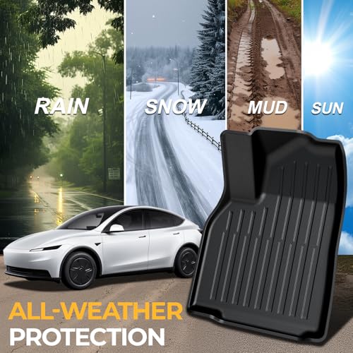 Floor Mats for 2025 2026 Tesla Model Y Standard Juniper (16.5 Count)