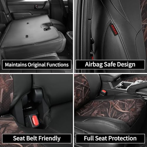 Tacoma Seat Covers Custom Fit for Toyota Tacoma 2016 2017 2018 2019 2020 2021 2022 2023 Double Cab