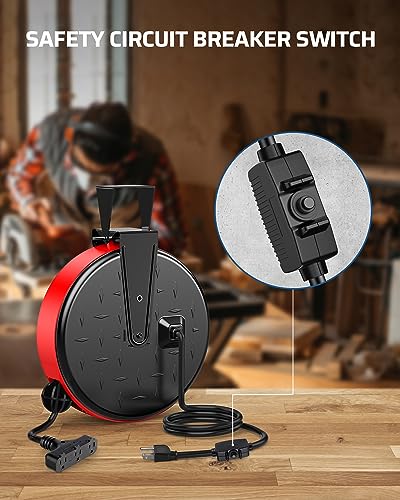 Retractable Extension Cord Reel