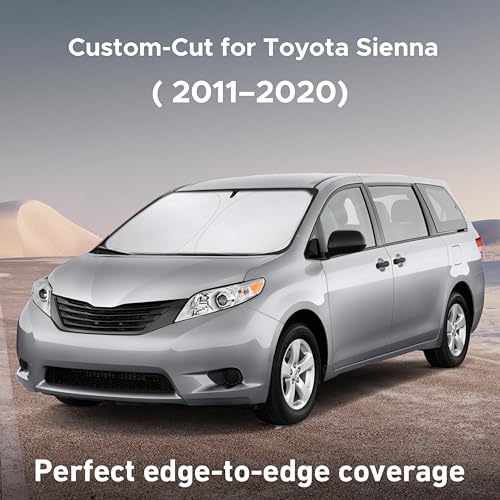 Windshield Sunshade Compatible for Toyota Sienna 2011