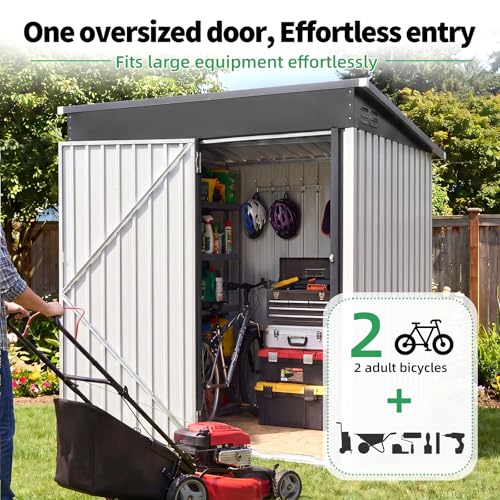 3' x 5' Outdoor Metal Storage Shed