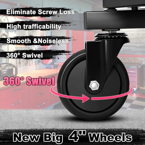 Rolling Stool with Wheels
