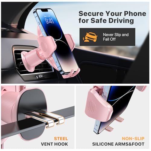 Phone Holders for Your Car with Metal Hook Clip