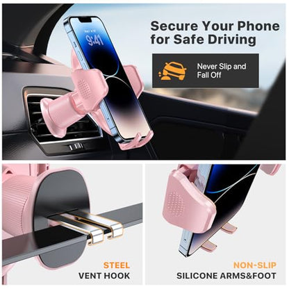 Phone Holders for Your Car with Metal Hook Clip