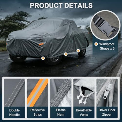 16 Layers Truck Cover Waterproof All Weater. See Truck Size Chart