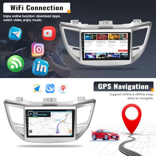 2G+64G 9 Inch Android Car Stereo for Hyundai Tucson 2015