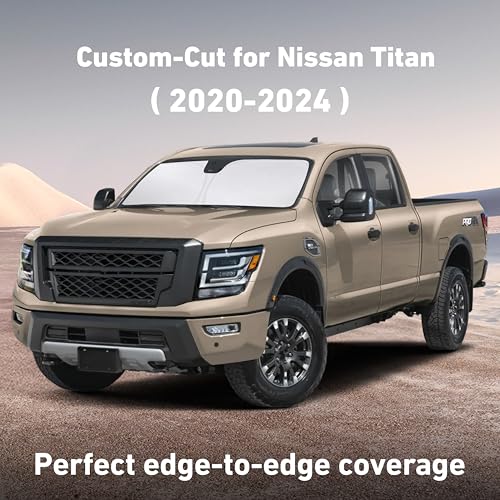 Windshield Sunshade Compatible for Nissan Titan 2020