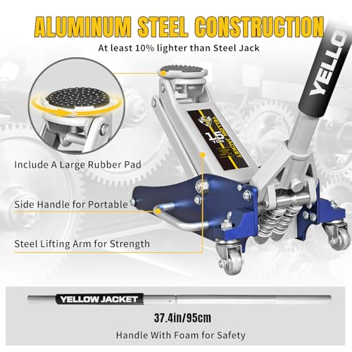 Floor Jack 1.5 Ton Aluminum ＆ Steel Low Profile 3