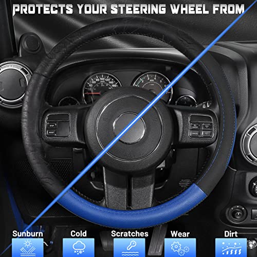 Car Steering Wheel Cover for F150 Tundra Range Rover 15.5"
