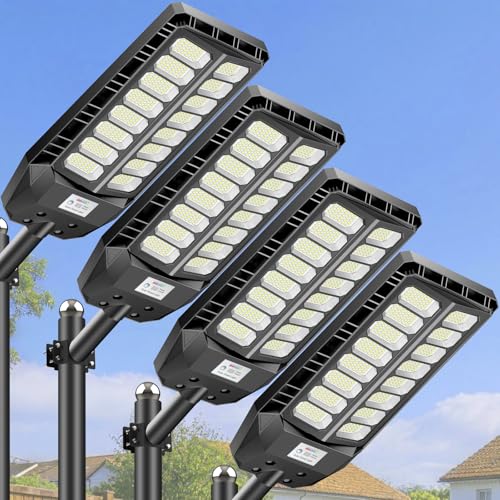 Ultra Bright Solar Lights Outdoor 8000W with Motion Sensor (4 Count)