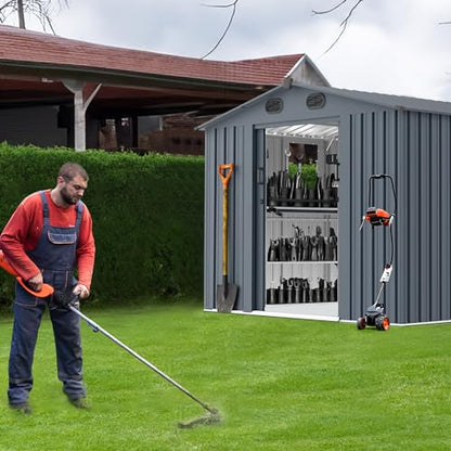 10x8FT Metal Outdoor Storage Shed