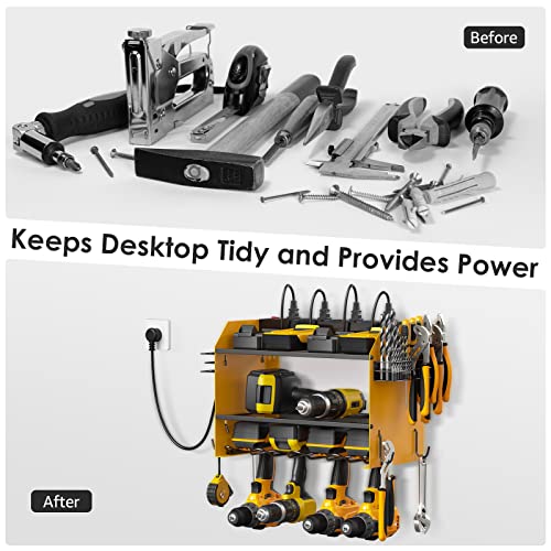 Wall Mount Modular Tool Charging Organizer