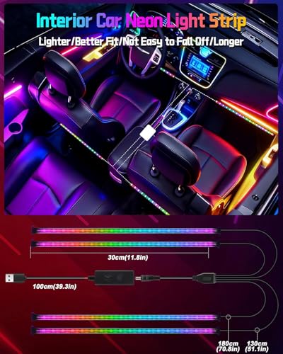 Car Interior LED Lights (4 Count)